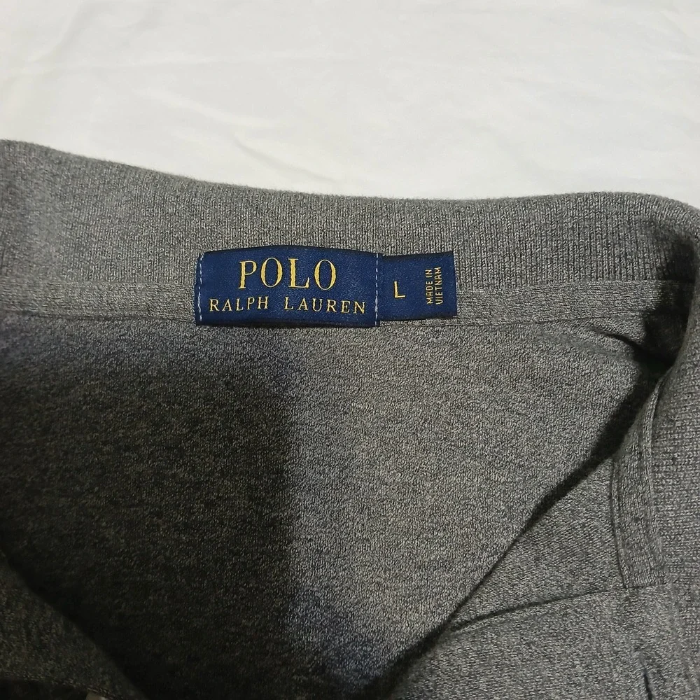 Polo‎ Ralph Lauren Polo Shirt Classic Fit Short Sleeve Casual Gray L
